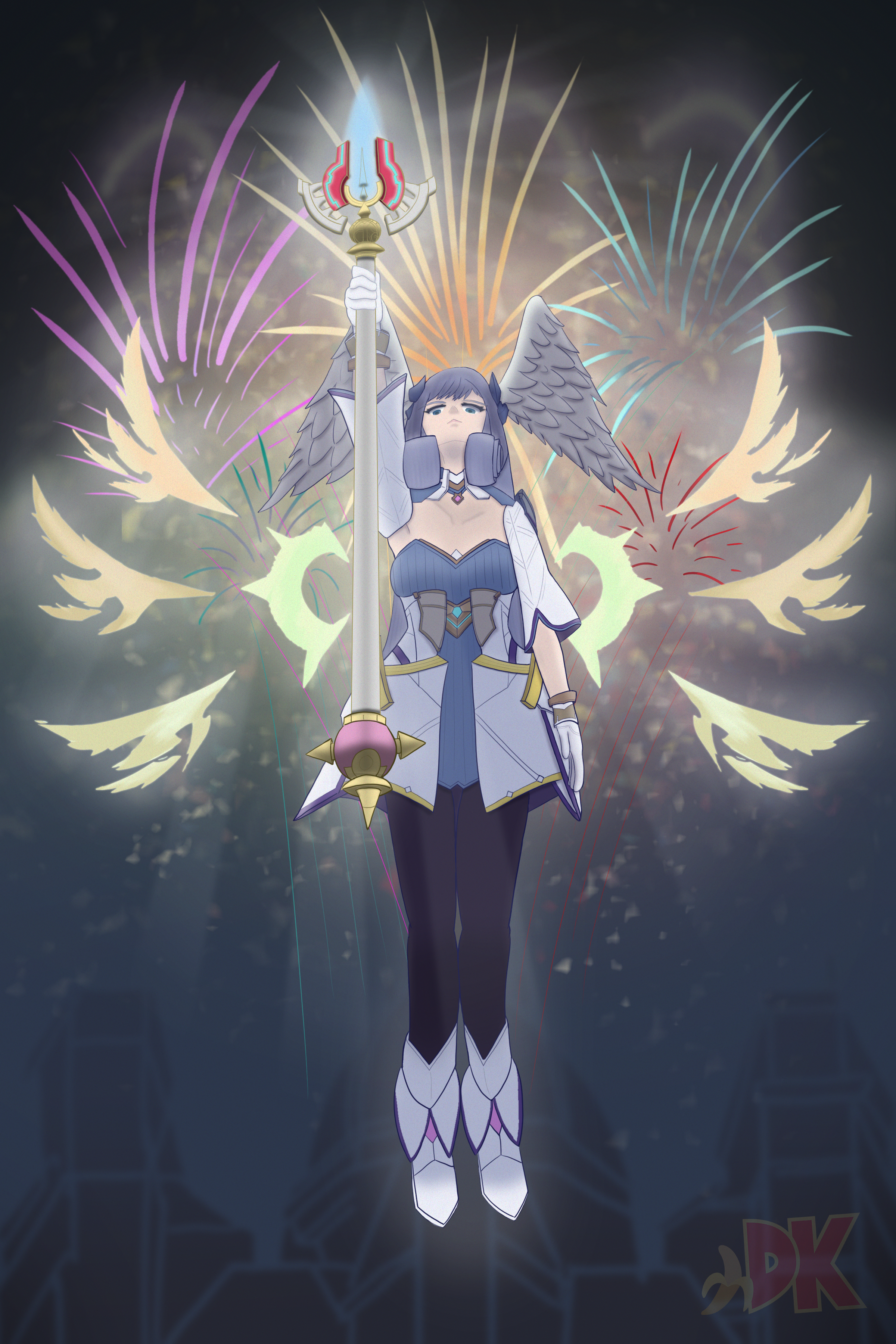 Melia (Hero form) from Xenoblade Chronicles 3 Fan Art